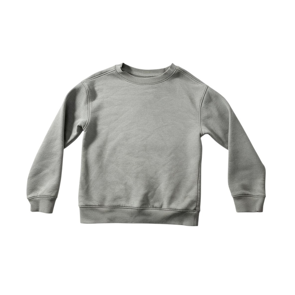 Cat & Jack Sweatshirt Kids S 6/7 Olive Green Excellent Fleece Crewneck Solid